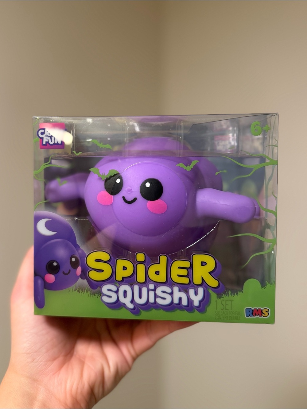 RMS Jumbo Purple Spider Squishy (1PC)